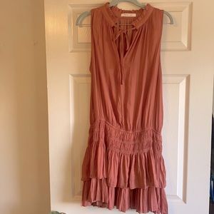 Vici pink ruffle dress, Large